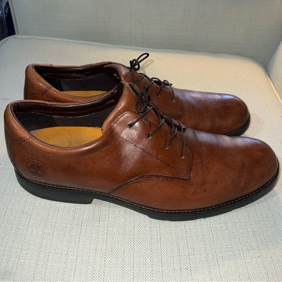 Timberland GSR Metro Brown Leather Oxford Waterproof Shoes 12M 78531 7960 - Picture 6 of 11